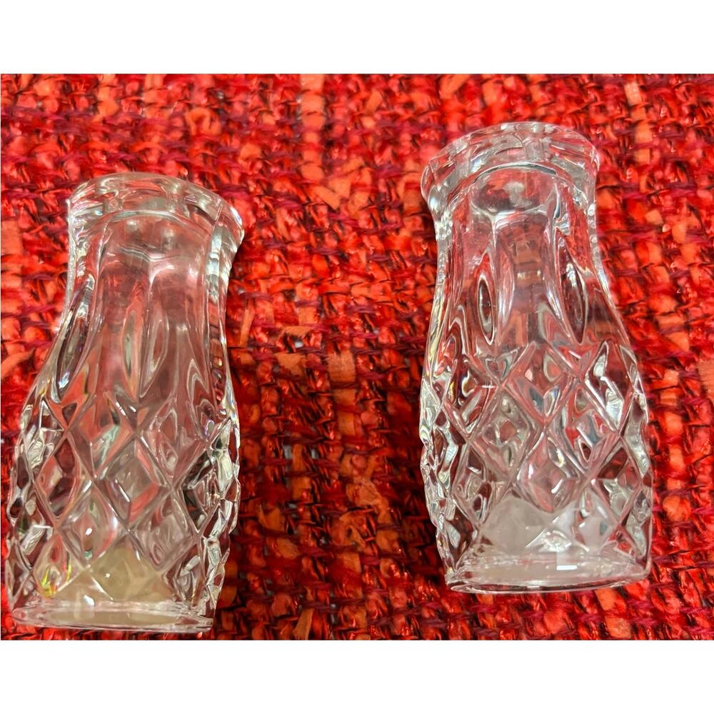 5/$65   Gorham Lead Crystal Salt & Pepper‎ Shakers Small Pair